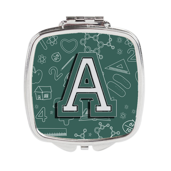 CJ2010-ASCM Letter a Back to School Initial Compact Mirror