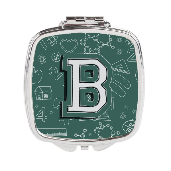 Letter B Back to School Initial Compact Mirror