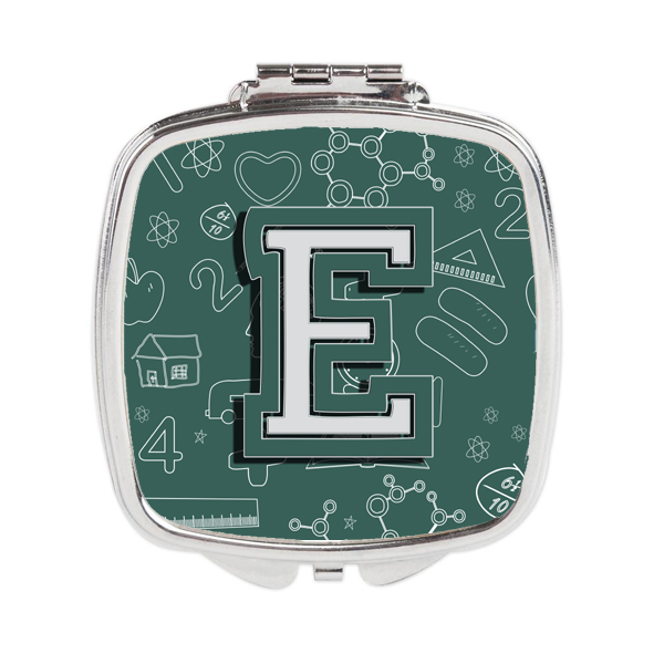 CJ2010-ESCM Letter E Back to School Initial Compact Mirror