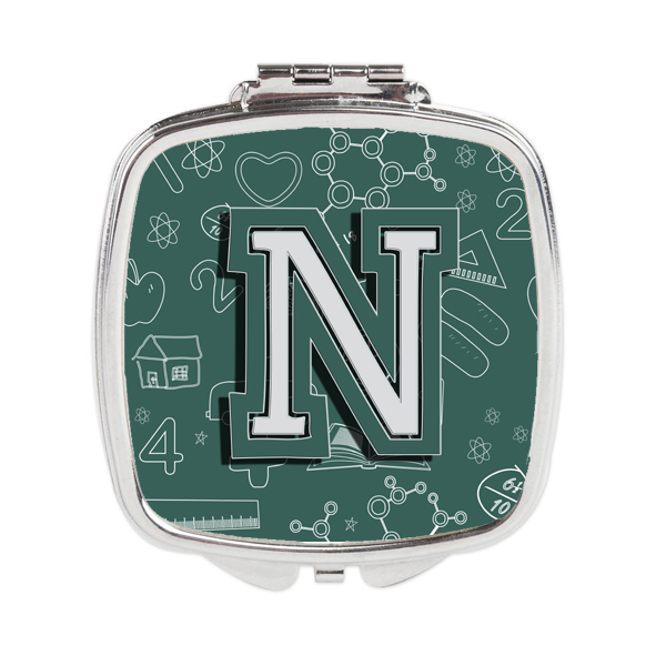 CJ2010-NSCM Letter N Back to School Initial Compact Mirror