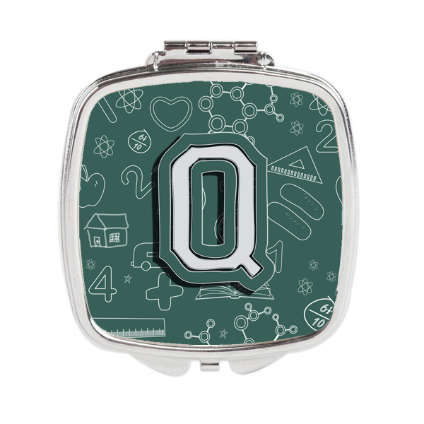 CJ2010-QSCM Letter Q Back to School Initial Compact Mirror