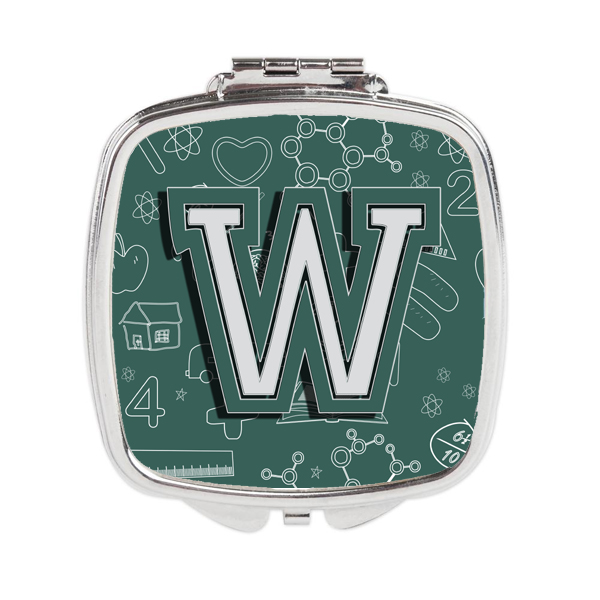 CJ2010-WSCM Letter W Back to School Initial Compact Mirror