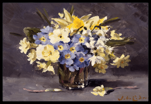 CJC0039MAT Spring Bouquet by John Codner Indoor or Outdoor Mat- 18 x 27