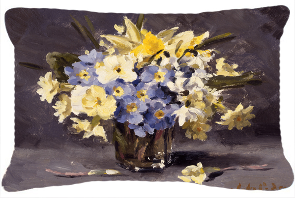 Spring Bouquet by John Codner Fabric Decorative Pillow