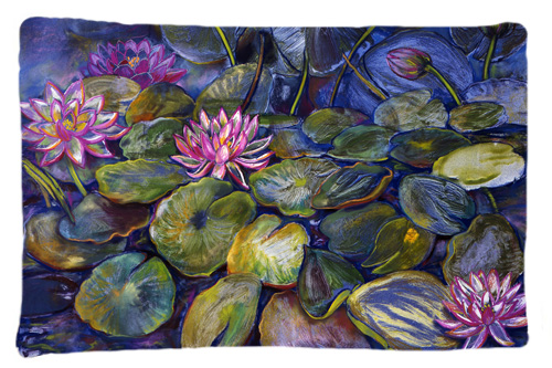 Waterlilies by Neil Drury Fabric Standard Pillowcase