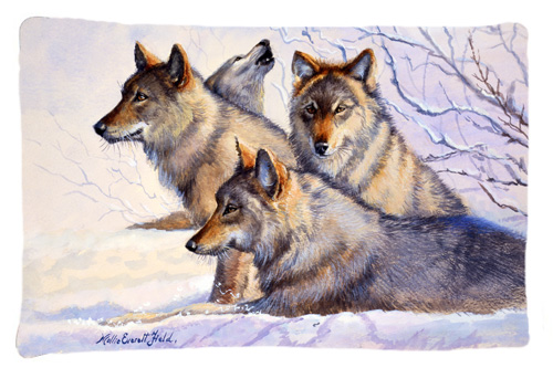 Wolves by Mollie Field Fabric Standard Pillowcase