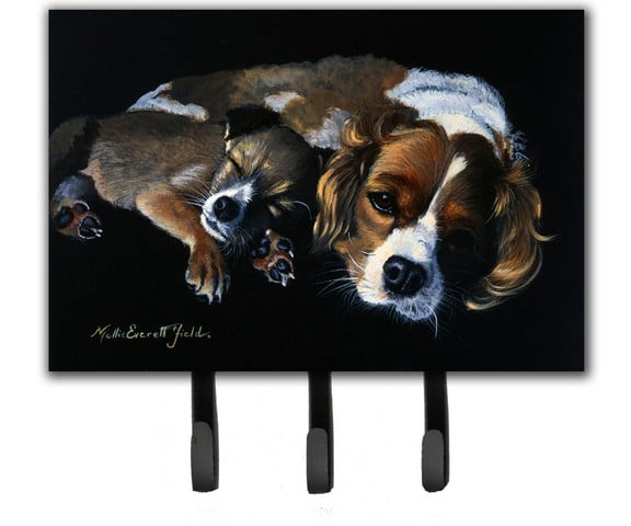 Cozy Pals with Cavalier Spaniel Leash or Key Holder
