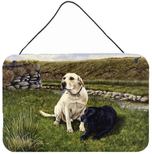 FRF0018DS812 Yellow & Black Labradors Wall or Door Hanging Prints