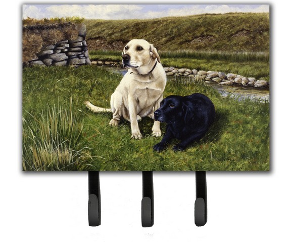 Yellow & Black Labradors Leash or Key Holder