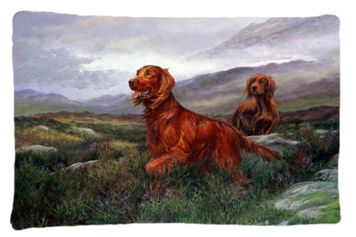 Irish Setters by Elizabeth Halstead Fabric Standard Pillowcase