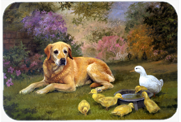 Yellow Labrador & Chicks Mouse Pad, Hot Pad or Trivet