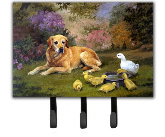 HEH0096TH68 Yellow Labrador & Chicks Leash or Key Holder