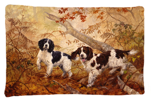 Springer Spaniels by Elizabeth Halstead Fabric Standard Pillowcase