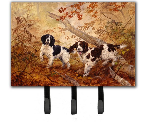 Springer Spaniels by Elizabeth Halstead Leash or Key Holder