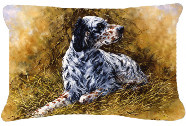 English Setter by Michael Herring Fabric Decorative Pillow