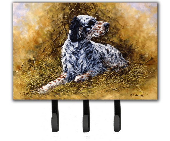 English Setter by Michael Herring Leash or Key Holder