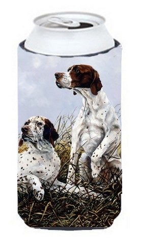 English Pointer by Michael Herring Tall Boy Can cooler Hugger