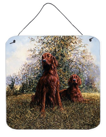 Red Irish Setters by Michael Herring Wall or Door Hanging Prints