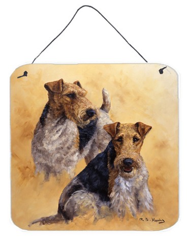 Fox Terriers by Michael Herring Wall or Door Hanging Prints