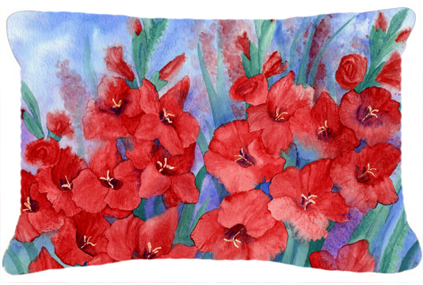 Gladioli Fabric Decorative Pillow