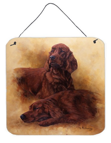 Red Irish Setters Portrait by Michael Herring Wall or Door Hanging Prints
