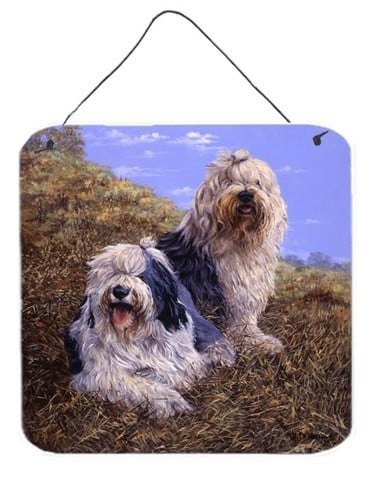 HMHE0229DS66 Old English Sheepdogs by Michael Herring Wall or Door Hanging Prints