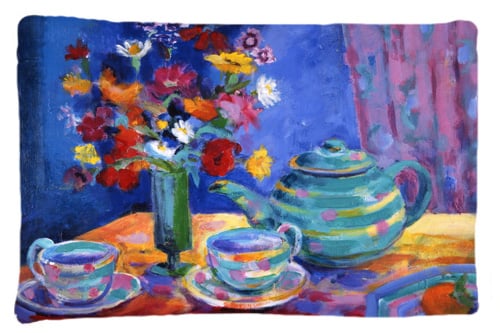 Blue Tea by Wendy Hoile Fabric Standard Pillowcase