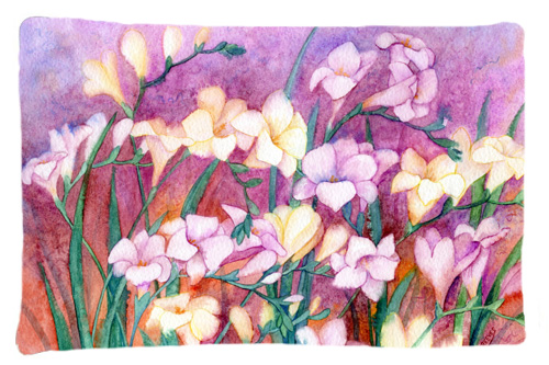 Freesias Fabric Standard Pillowcase