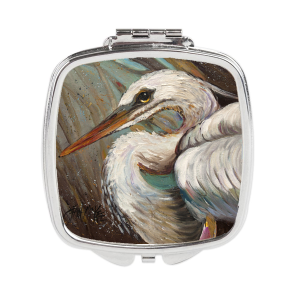 JMK1212SCM White Egret Compact Mirror