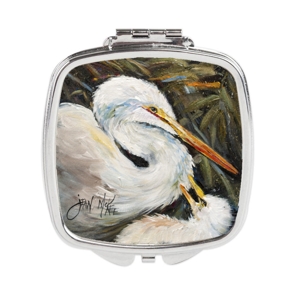 JMK1227SCM White Egret Compact Mirror