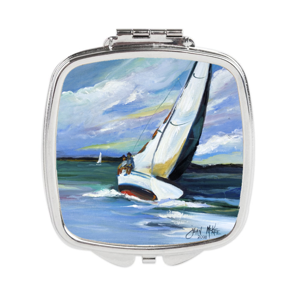 Two & a Sailboat Compact Mirror