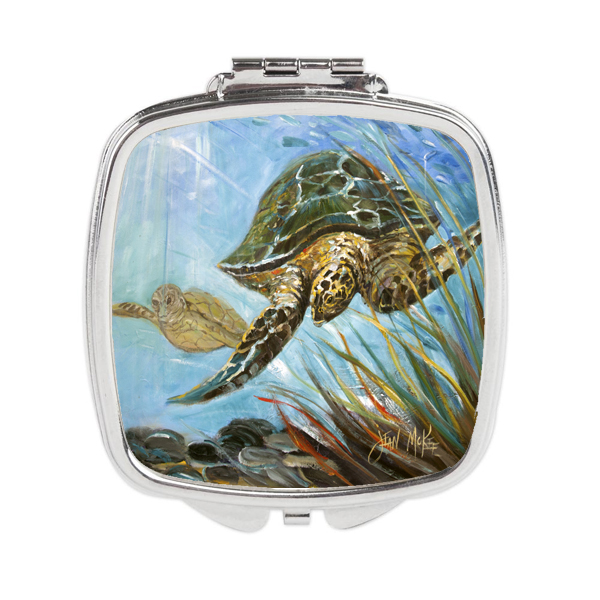 Picture of Carolines Treasures JMK1261SCM Loggerhead Sea Turtle Compact Mirror