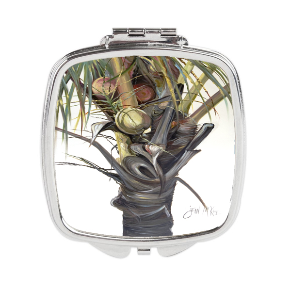 Picture of Carolines Treasures JMK1279SCM Coconut Tree Top Compact Mirror
