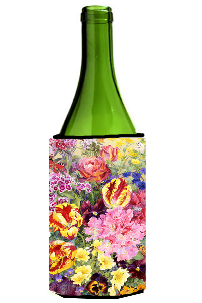 Summer Floral by Anne Searle Wine Bottle Can cooler Hugger