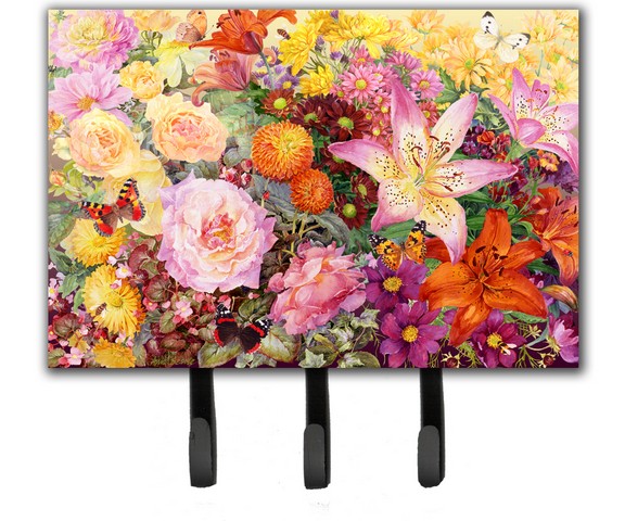 Autumn Floral by Anne Searle Leash or Key Holder