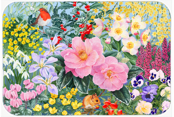 Winter Floral by Anne Searle Mouse Pad, Hot Pad or Trivet
