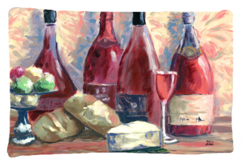 Wine & Cheese by David Smith Fabric Standard Pillowcase