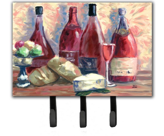 SDSM0127TH68 Wine & Cheese by David Smith Leash or Key Holder