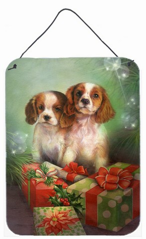 Cavalier Spaniels & Christmas Presents Wall or Door Hanging Prints