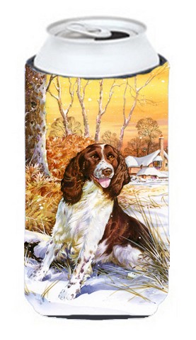 Springer Spaniel by Don Squires Tall Boy Can cooler Hugger