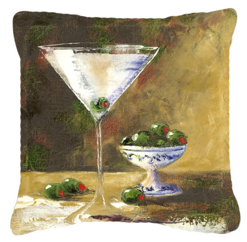Olive Martini by Malenda Trick Canvas Decorative Pillow