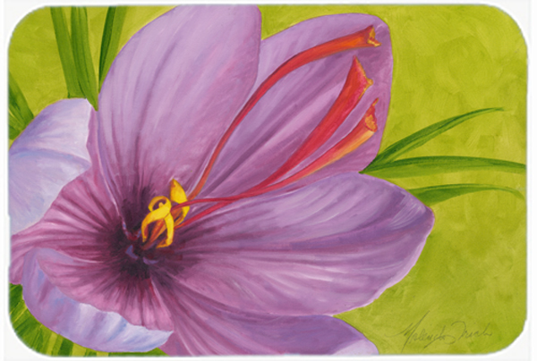 Floral by Malenda Trick Glass Large Cutting Board