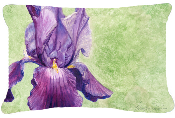 Purple Iris by Malenda Trick Fabric Decorative Pillow