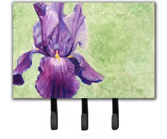 Purple Iris by Malenda Trick Leash or Key Holder
