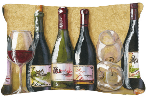 Wine Du Vin by Malenda Trick Fabric Decorative Pillow