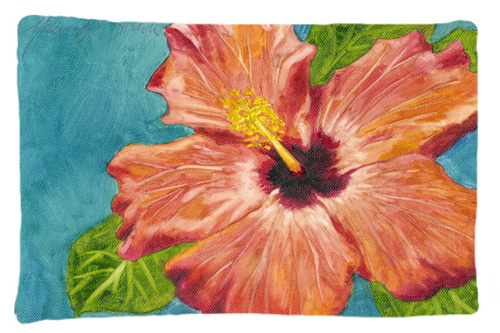 Coral Hibiscus by Malenda Trick Fabric Standard Pillowcase