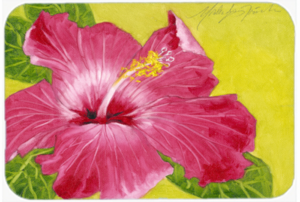 Hot Pink Hibiscus by Malenda Trick Glass Large Cutting Board