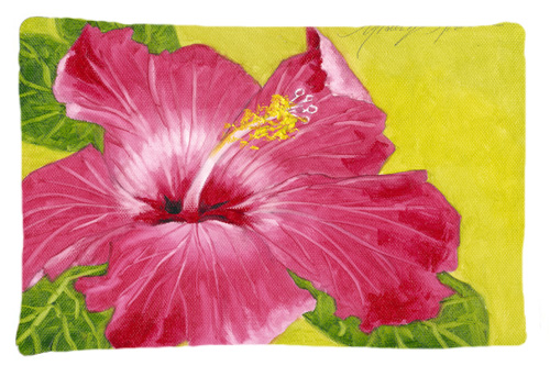 Hot Pink Hibiscus by Malenda Trick Fabric Standard Pillowcase