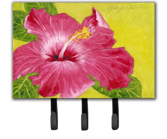 Hot Pink Hibiscus by Malenda Trick Leash or Key Holder