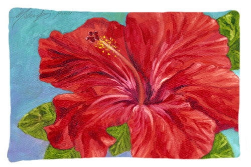Red Hibiscus by Malenda Trick Fabric Standard Pillowcase